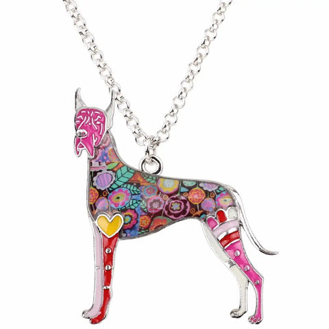 Great Dane Multicolor Necklace
