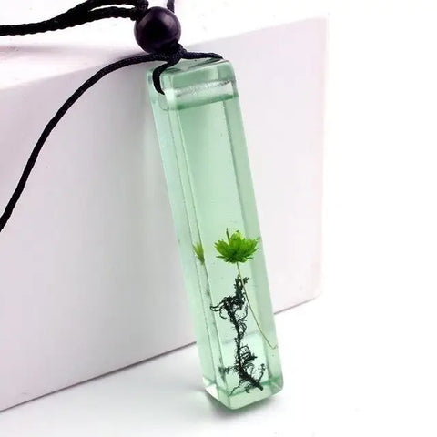 "Green Flower" Necklace