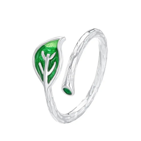 Green Leaf Ring