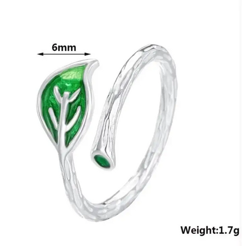 Green Leaf Ring
