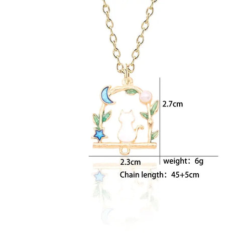 Hanging Cat Necklace