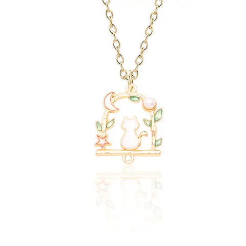 Hanging Cat Necklace