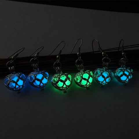 Heart Glow in the Dark Earrings