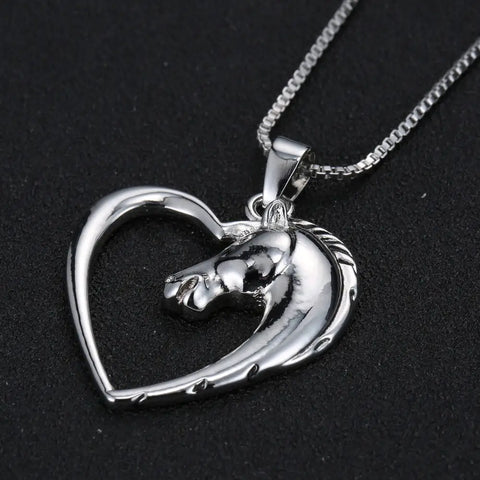 Horse Heart Necklace
