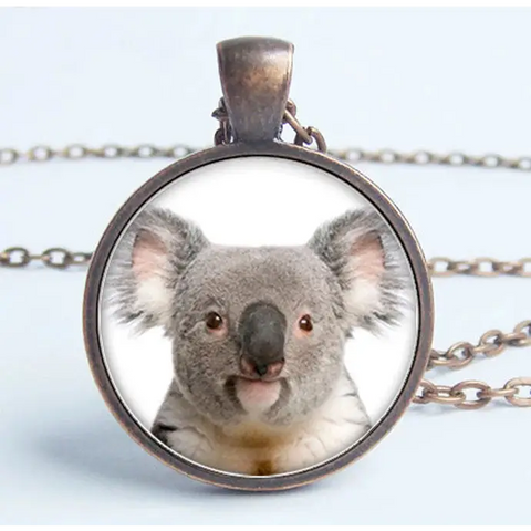 Koala Bear Cameo Necklace