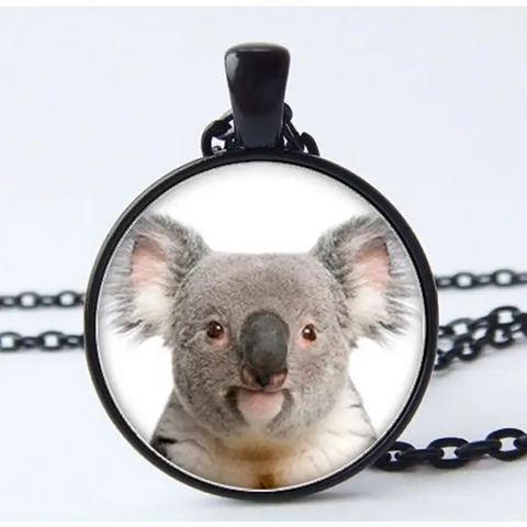 Koala Bear Cameo Necklace