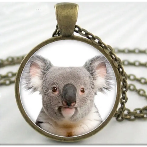 Koala Bear Cameo Necklace