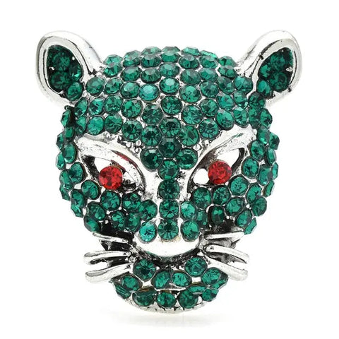 Leopard Head Brooch