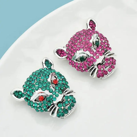 Leopard Head Brooch