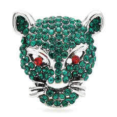 Leopard Head Brooch