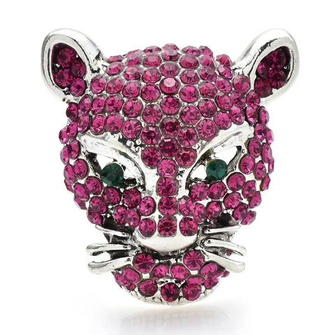 Leopard Head Brooch
