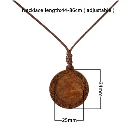 Letter Wood Necklace