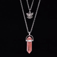 Light Orange Stone Layered Necklace