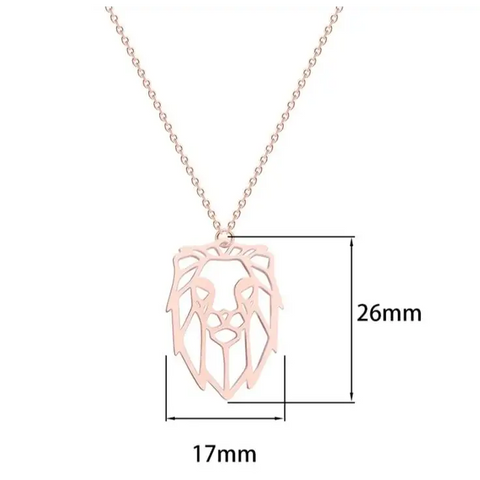 Lion Face Necklace