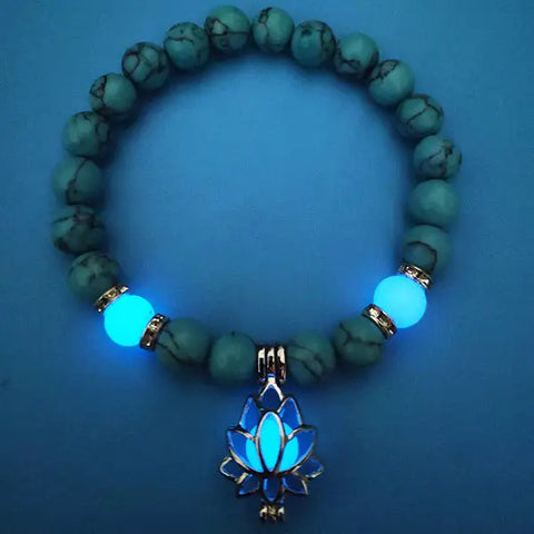 Lotus Glow in the Dark Bracelet