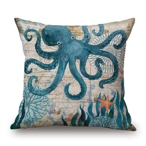 Marine Life Cushion Cover