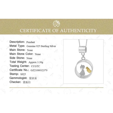 Meeting Love With Cat Pendant (without Necklace)