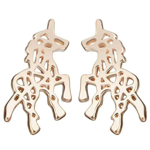 Minimalist Unicorn Earrings