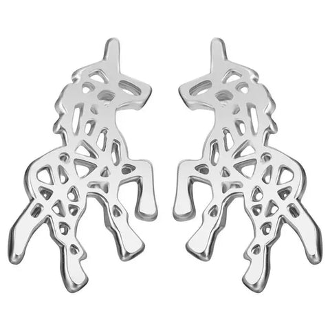 Minimalist Unicorn Earrings
