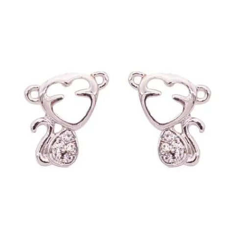 Monkey Necklace And Earrings Set