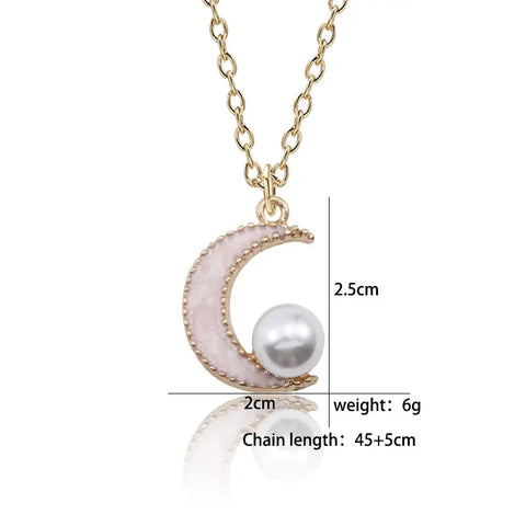 Moon Pearl Necklace