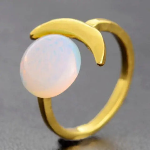 Moon Stone Ring