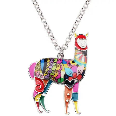 Multicolor Alpaca Necklace