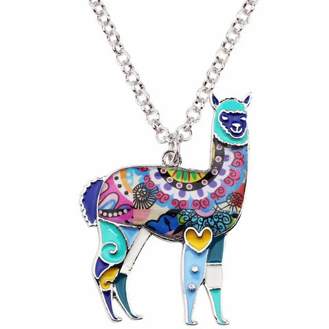 Multicolor Alpaca Necklace