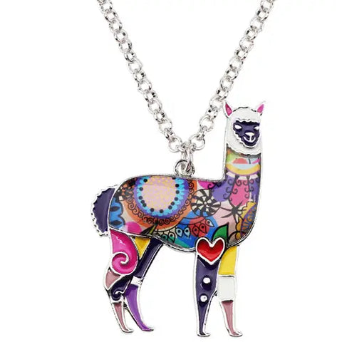 Multicolor Alpaca Necklace