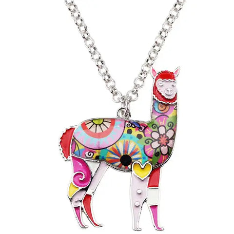 Multicolor Alpaca Necklace