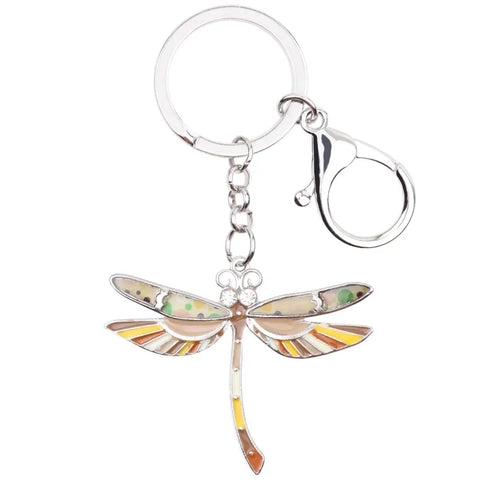 Multicolor Dragonfly Keychain