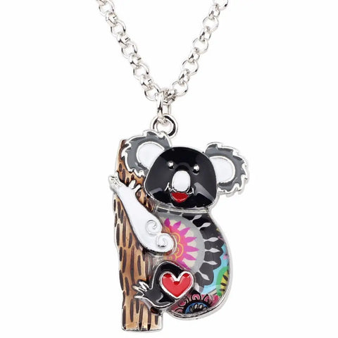 Multicolor Koala Necklace