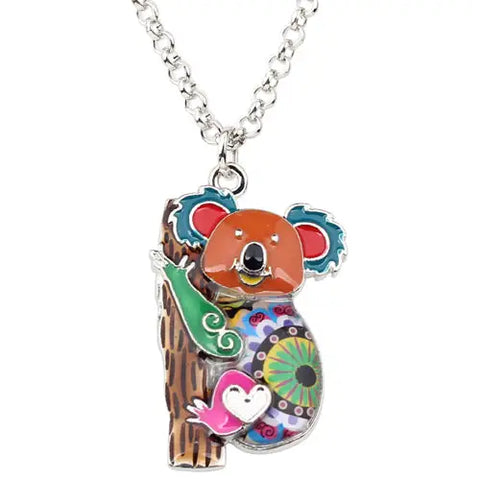 Multicolor Koala Necklace