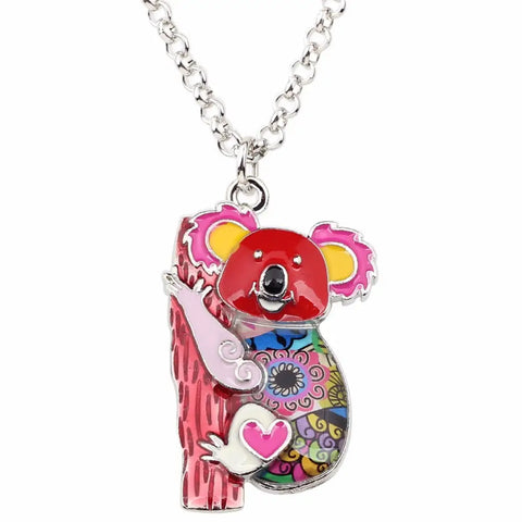 Multicolor Koala Necklace