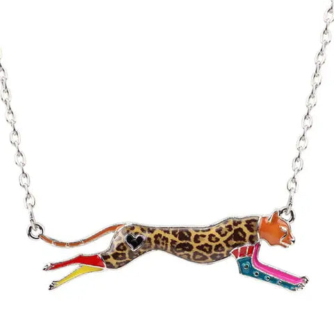 Multicolor Leopard Necklace