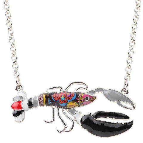 Multicolor Lobster Necklace