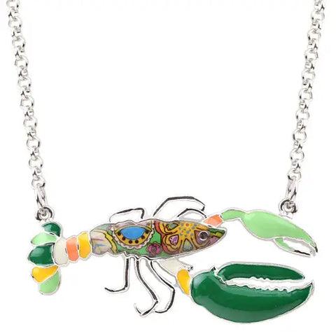 Multicolor Lobster Necklace