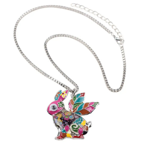 Multicolor Rabbit Necklace