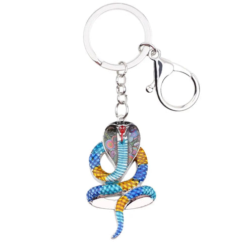 Multicolor Snake Keychain
