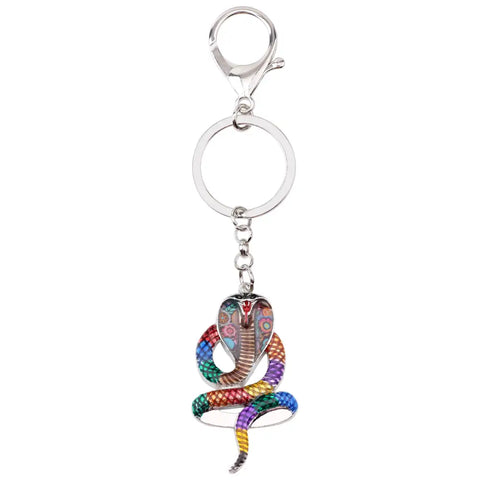 Multicolor Snake Keychain