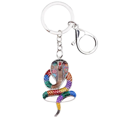 Multicolor Snake Keychain