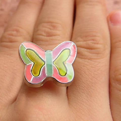 Multicolored Butterfly Mood Ring