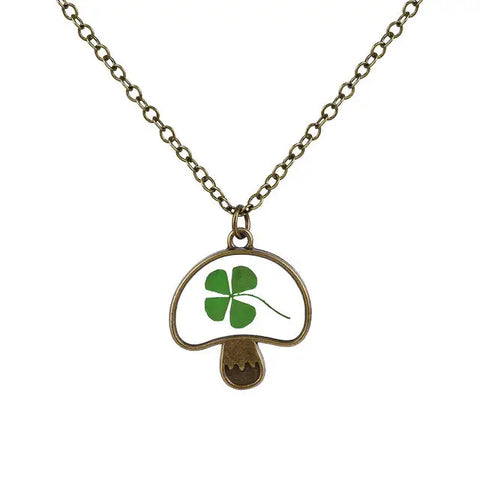 Mushroom Shaped Flower Necklace