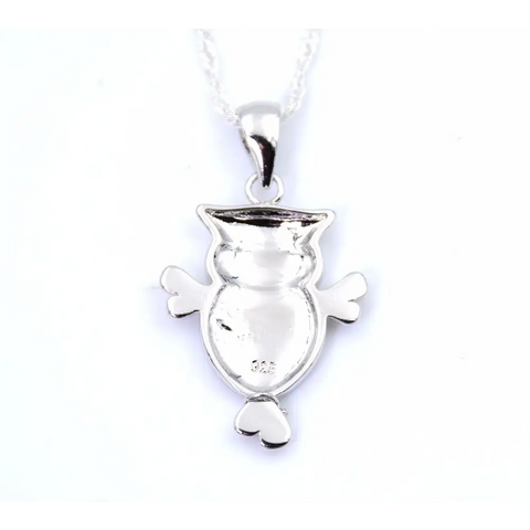 Opal Owl Necklace