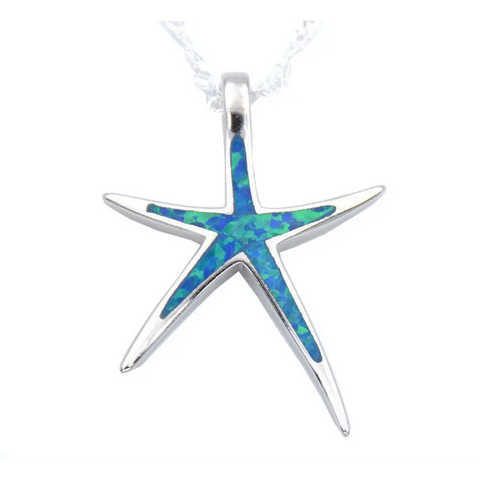 Opal Starfish Necklace