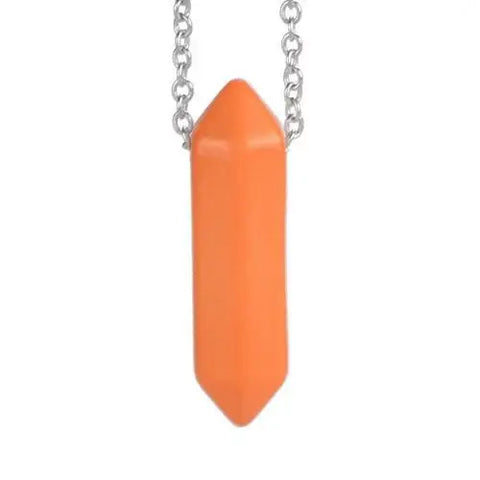 Orange Stone Necklace