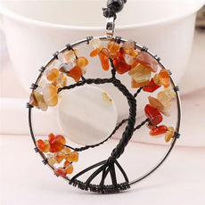 Orange Tree of Life Necklace