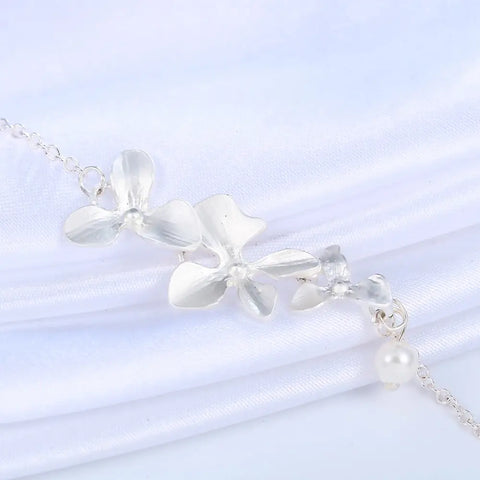 Orchid Flower Bracelet
