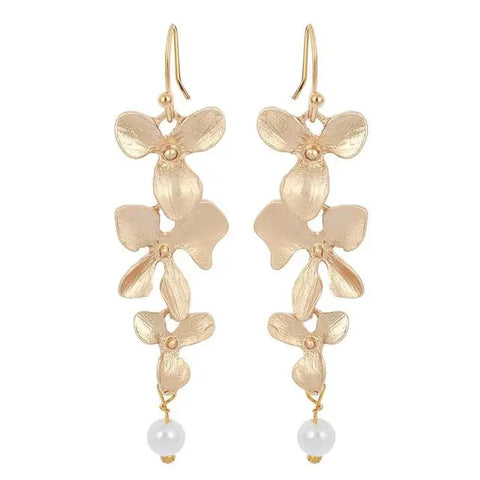 Orchid Flower Earrings
