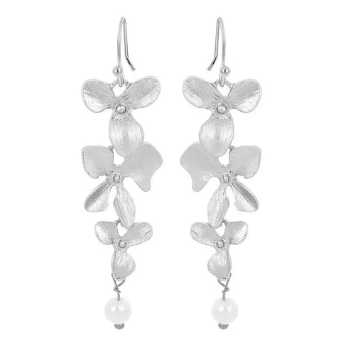 Orchid Flower Earrings